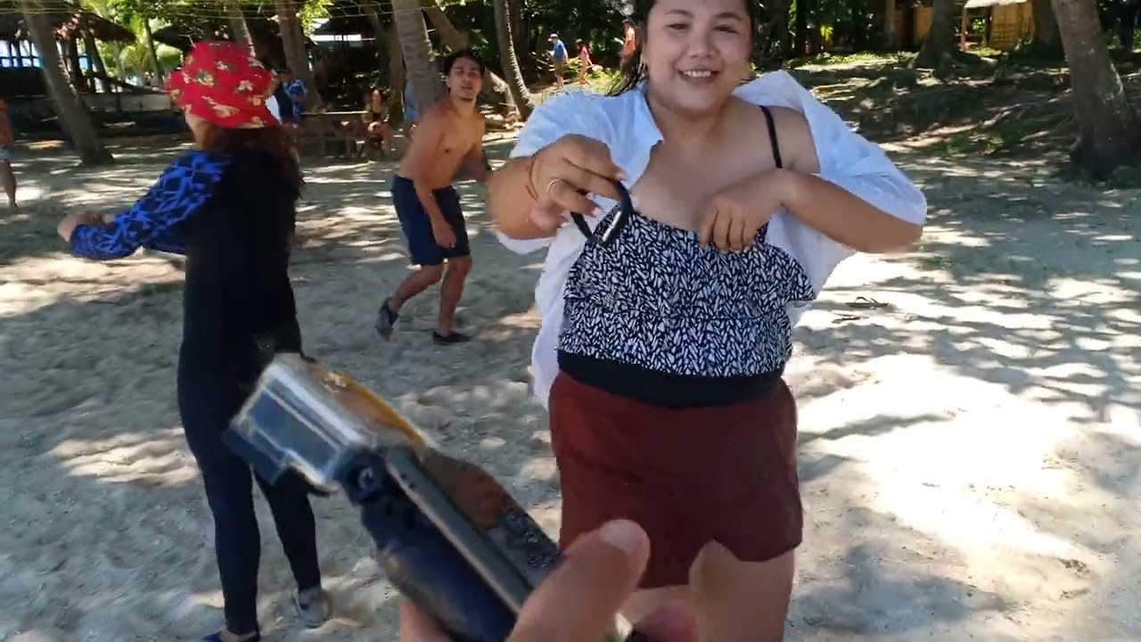 Playing at Talicud Island but the ball exploded lastly