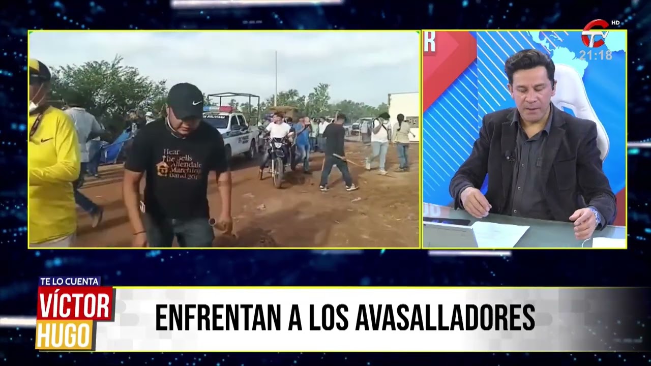 POLICÍA DESALOJA AVASALLADORES TRAS ATAQUE A GOBERNADOR