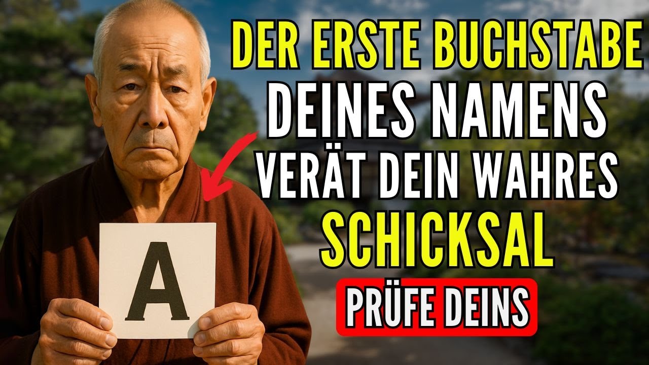 Der ERSTE Buchstabe Deines Namens Bedeutet DAS über Dich | Buddhistische Lehren