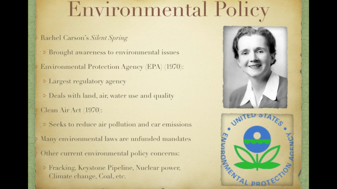 Gov Review Video #45: Environmental and Healthcare Policy