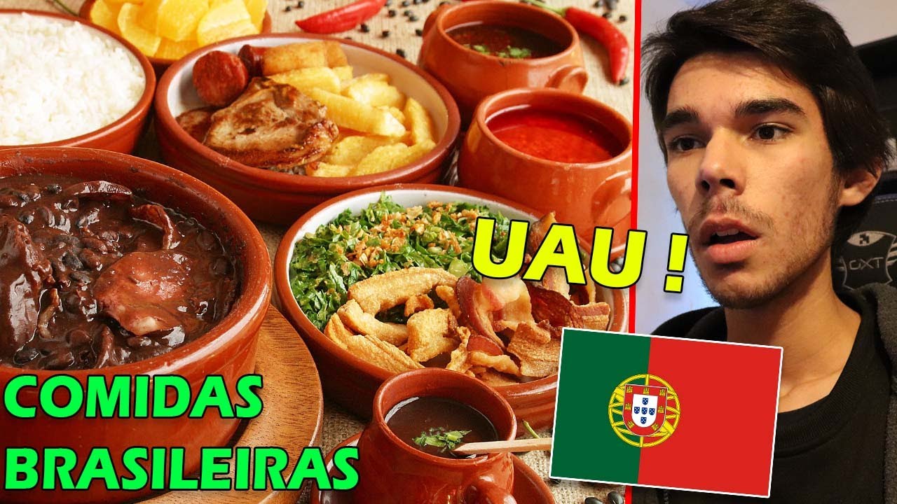 PORTUGUÊS REAGE A COMIDAS BRASILEIRAS
