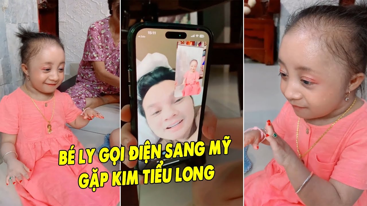 Bé Ly Tí Hon Gọi Điện Sang Mỹ Gặp Kim Tiểu Long Sau Khi Phát Hành MV Tân Thua Một Người Dưng