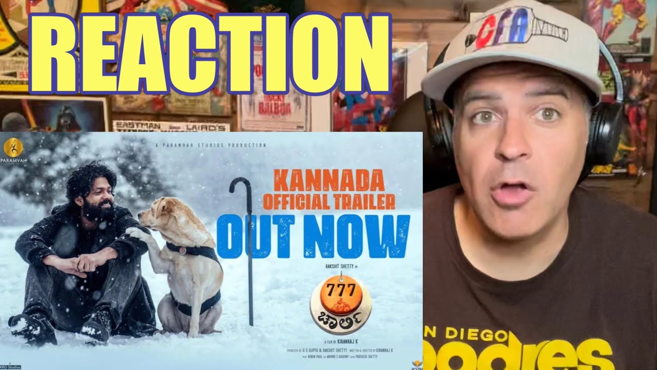 777 Charlie Trailer REACTION - Kannada | Rakshit Shetty | Kiranraj K | Nobin Paul | Paramvah Studios