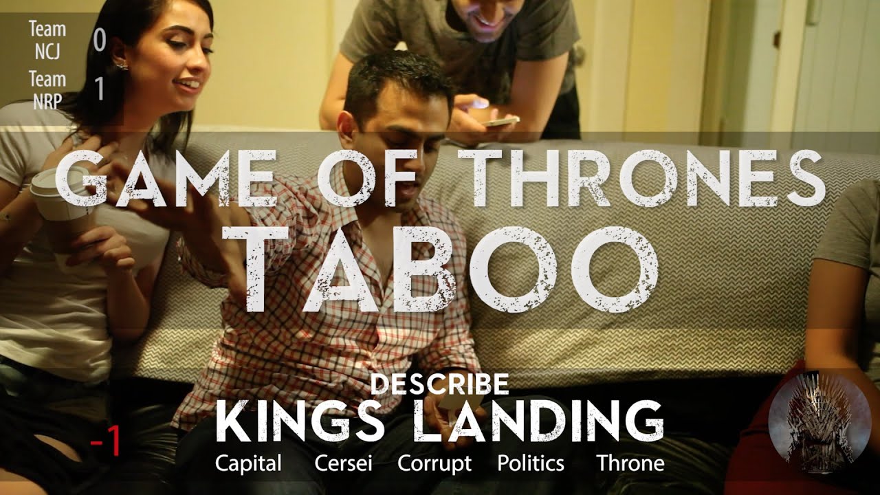 Game of Thrones Taboo! Group Play Game