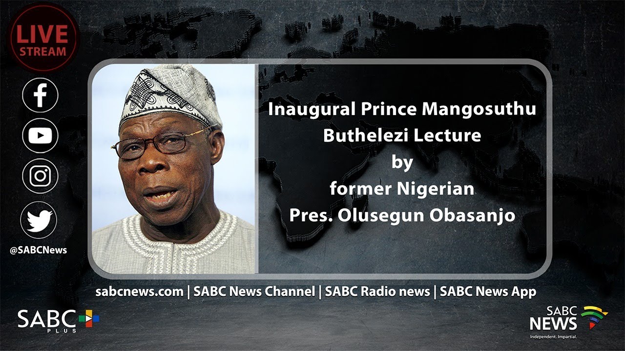 Former Nigerian President Olusegun Obasanjo delivers inaugural Prince Mangosuthu Buthelezi Lecture