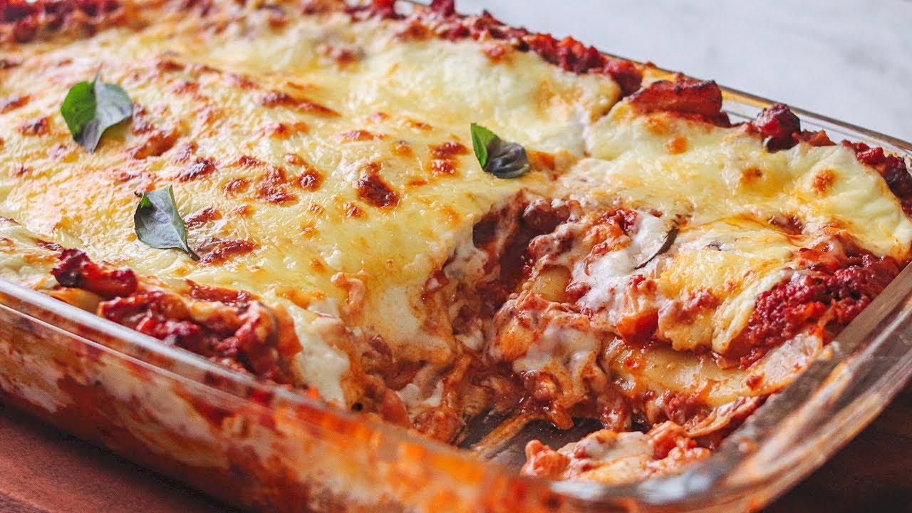 LASANHA BOLONHESA ITALIANA | lasanha de carne moída | RECEITA INCRÍVEL PARA O ALMOÇO EM FAMÍLIA