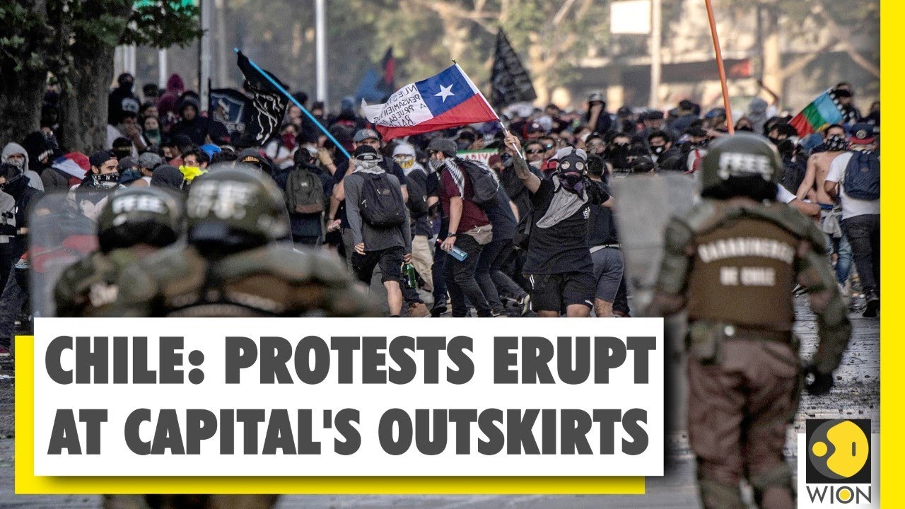 Protest erupts in Chile amid the COVID-19 lockdown, protesters clash with police in Santiago