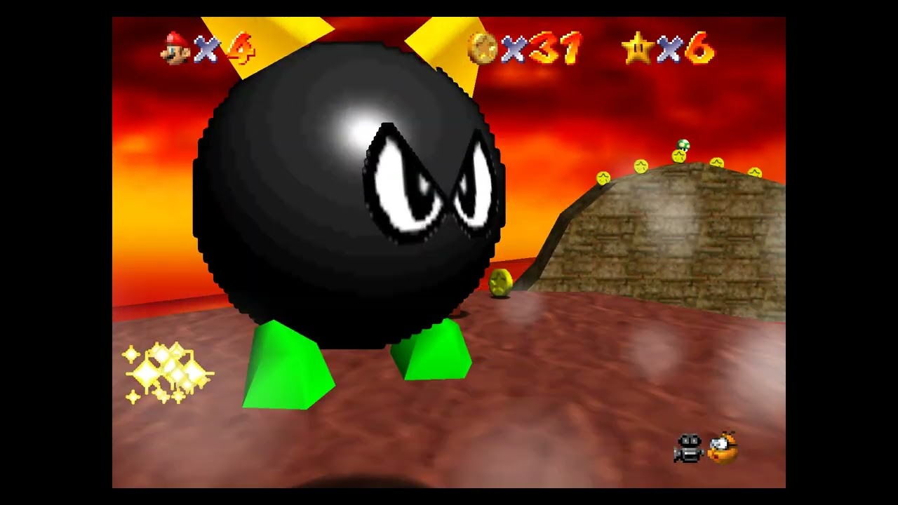 SM64 but it gets 5% faster every coin - 100 Coins Lethal Lava Land