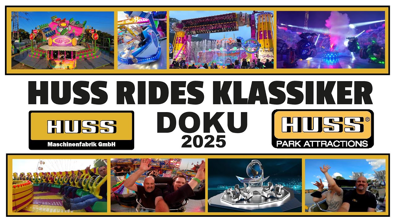 DOKU 2025 Huss Rides Classic Fairground Rides and more, Huss Park Attractions