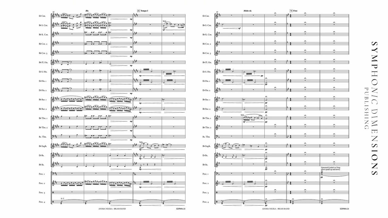 SDP084-21 ANIMA NEGRA (Brassband) - Otto M. Schwarz
