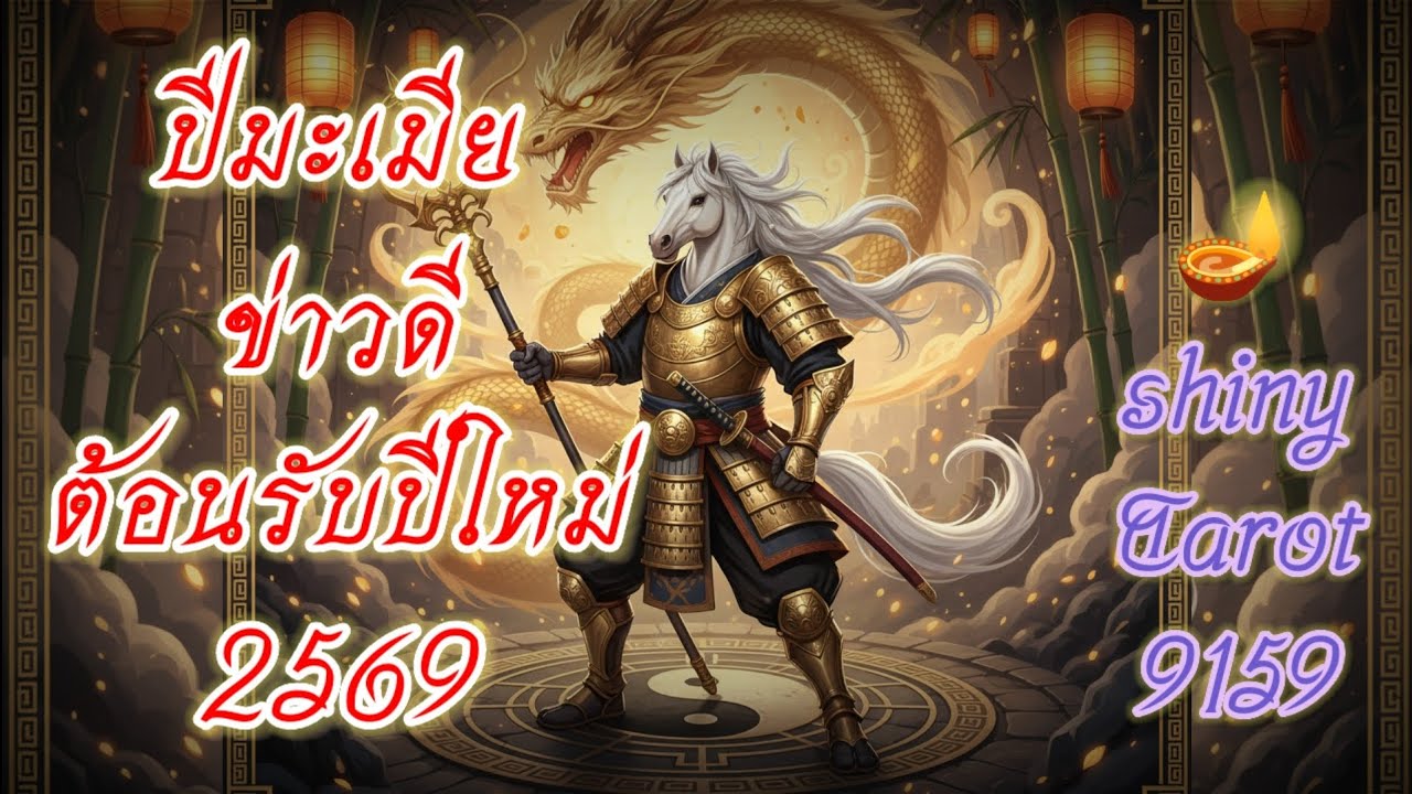 ปีมะเมีย🐴ข่าวดีต้อนรับปีใหม่ 2569🎉🔮‎⁨@ShinyTarot9159⁩🪷