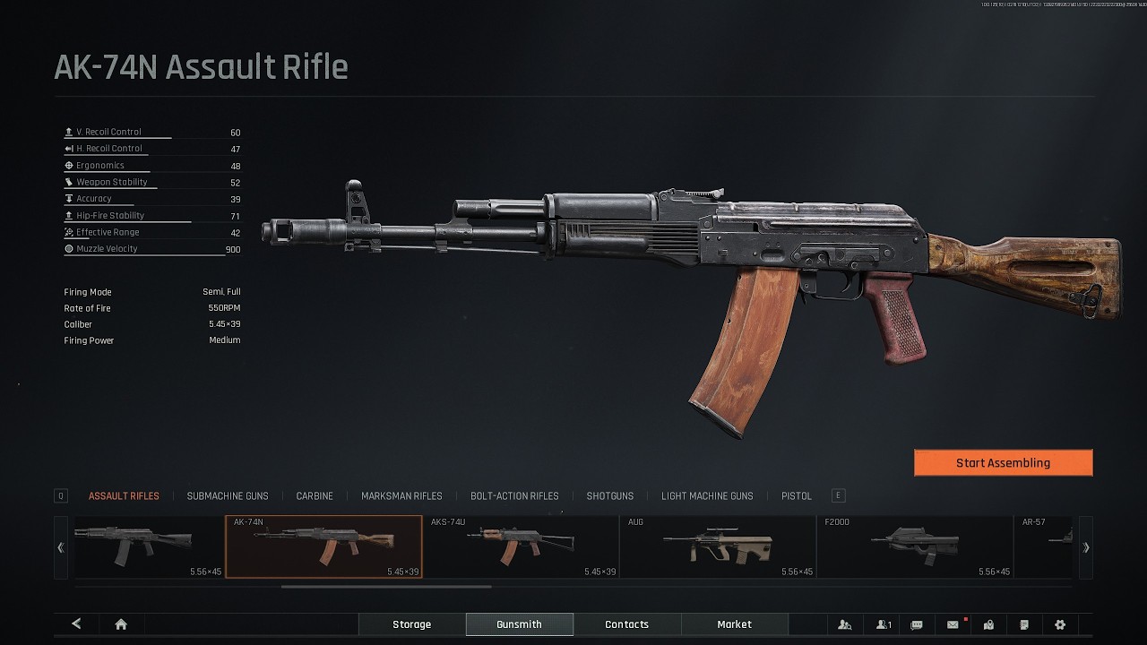 Arena Breakout Assault Rifles (AK-74N/AKS-74U)