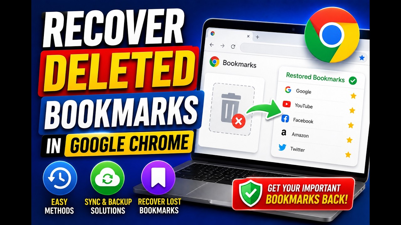 Как восстановить удаленные закладки в Google Chrome
