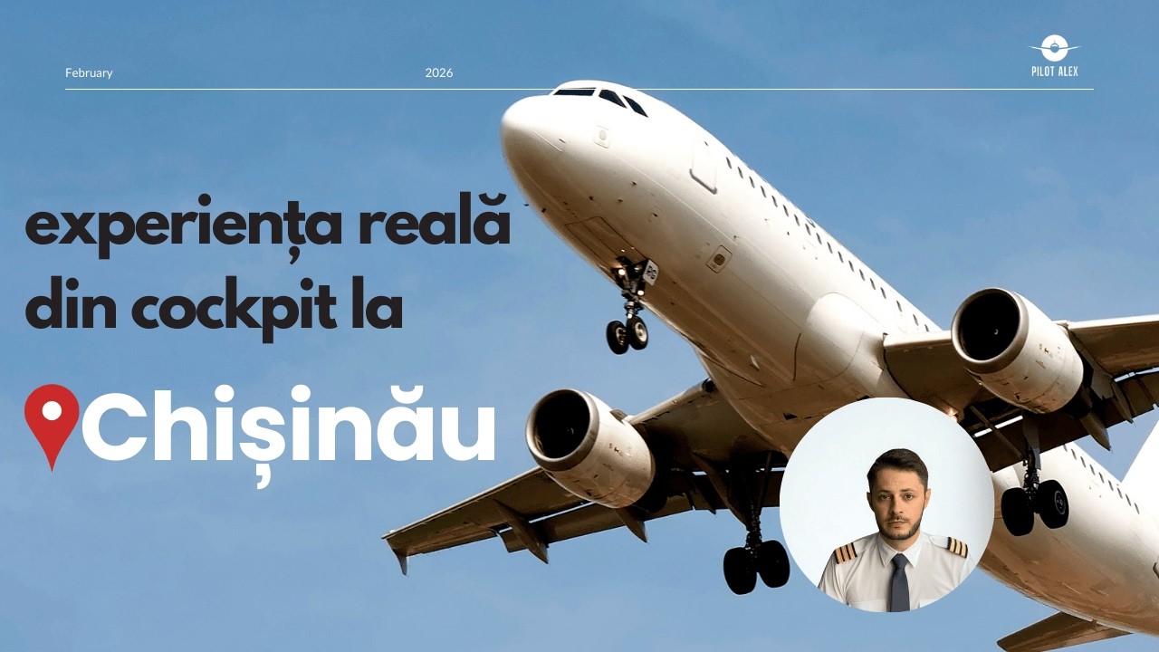 Experiența REALĂ din cockpit la CHIȘINĂU ✈️ Decolare + Aterizare 