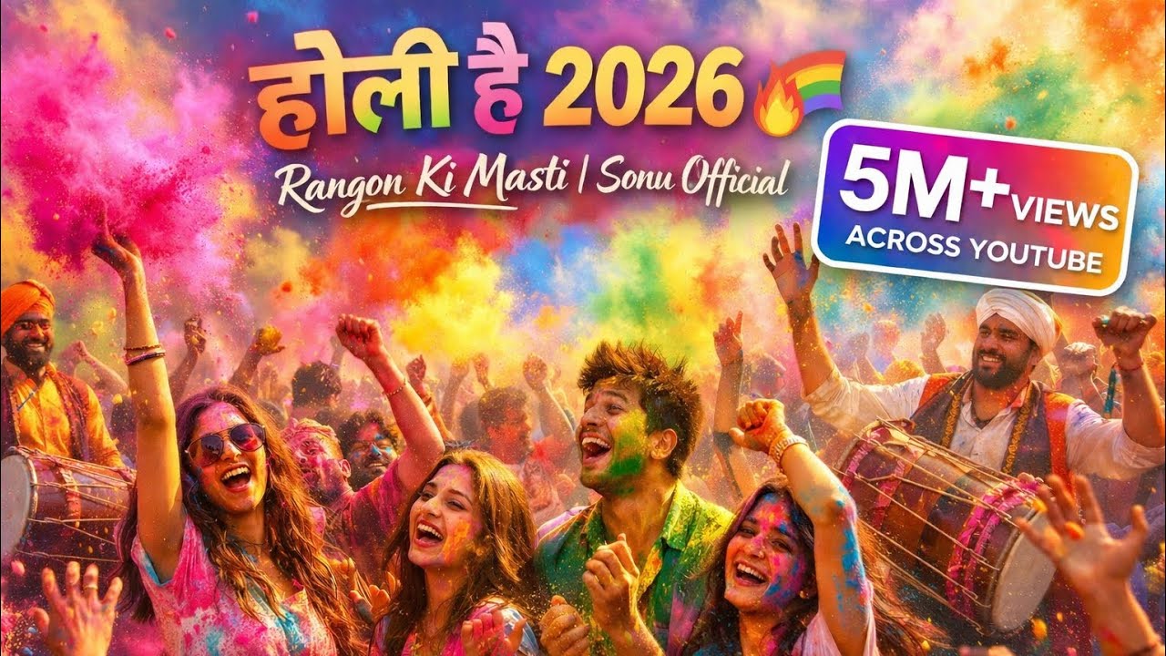 होली है 2026 🌈🔥 | Rangon Ki Masti DJ Holi Song | New Hindi Holi Festival Song | Sonu Official
