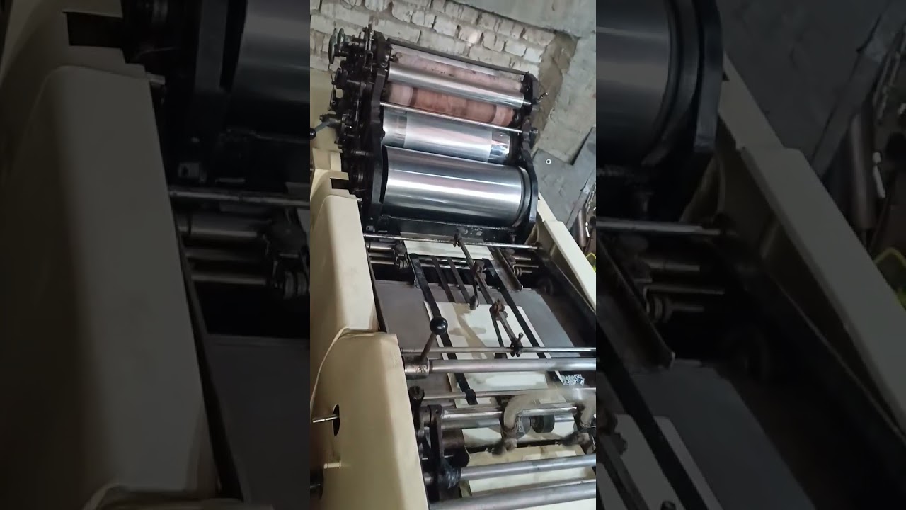 Mini offset printing machine hamada 600cd #offset #offsetprinting #machine