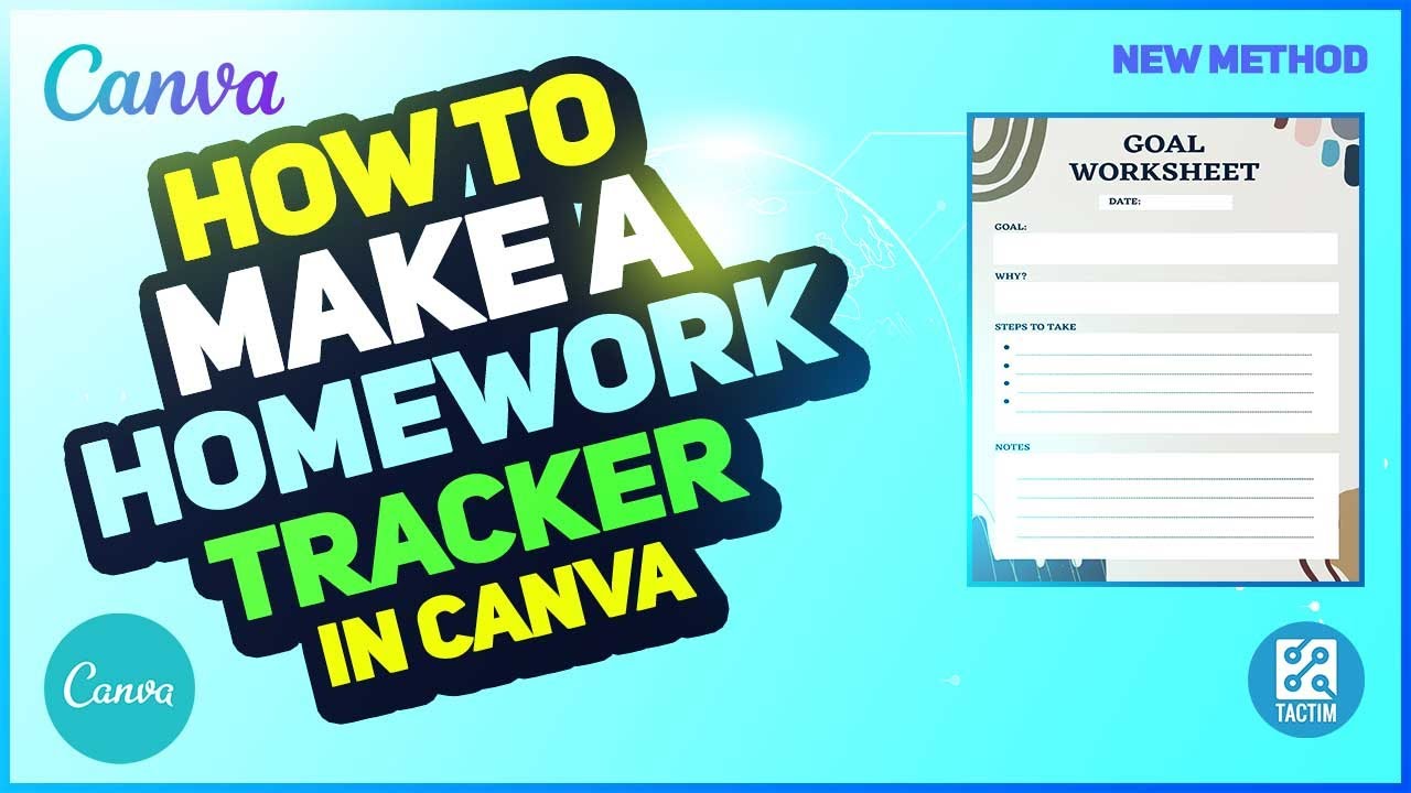 How to Make a Homework Tracker in Canva | Organize Your Assignments Effortlessly 2025
