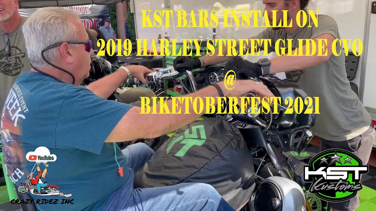 KST BARS INSTALL ON 2019 HARLEY STREET GLIDE CVO @ BIKETOBERFEST