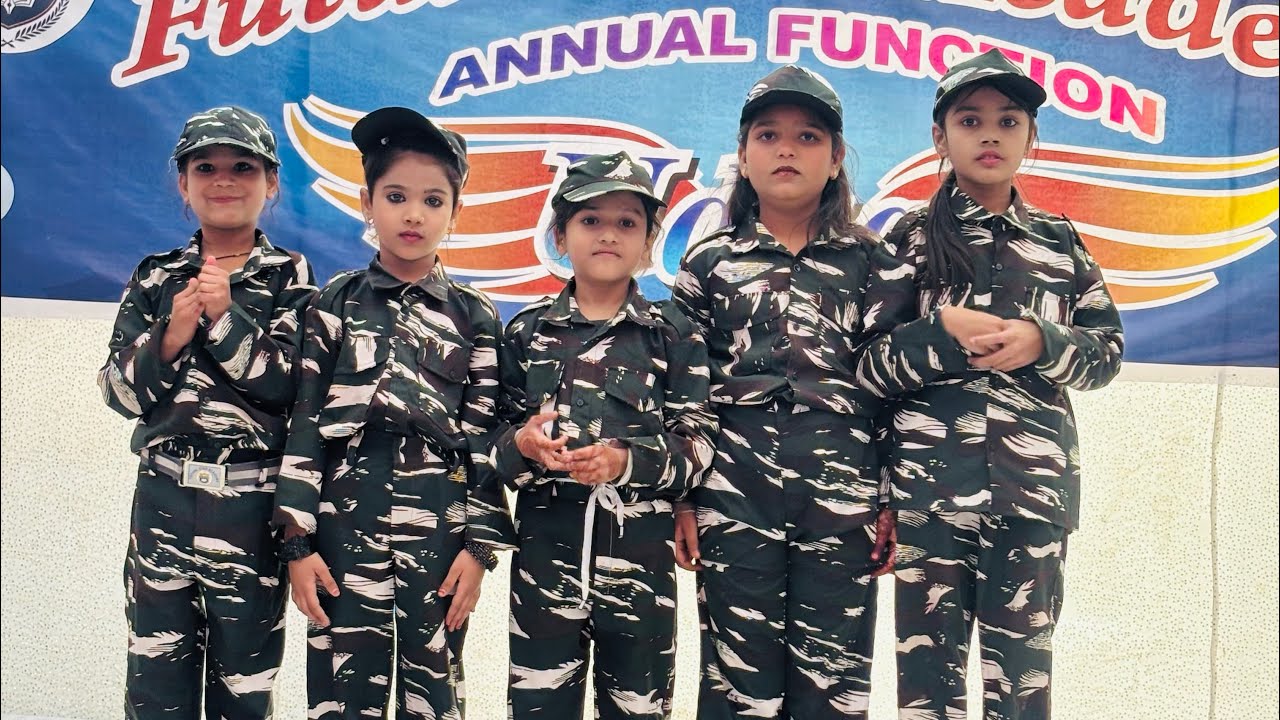 Patriotic dance performance by kg2nd girls 🇮🇳❤️