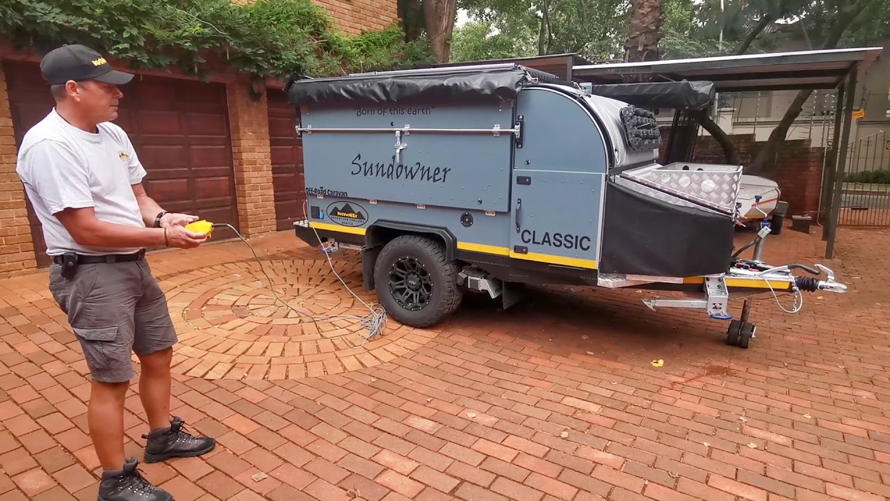 BUSHWAKKA SUNDOWNER FITTED WITH A SET OF WHEEL MOVERS.  DEMO VIDEO