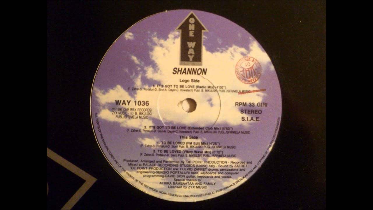 Shannon - It's Got To Be Love