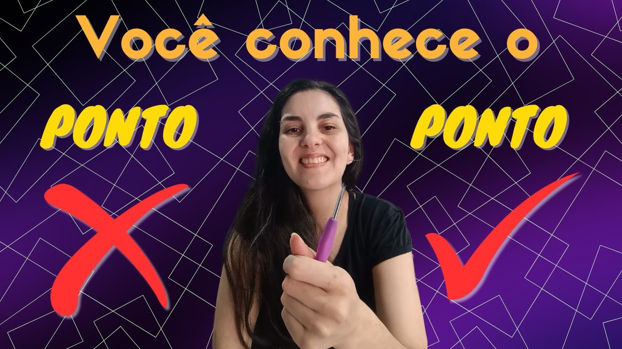 Ponto X e Ponto V - Tutorial COMO FAZER CROCHÊ? (Vídeo 15)