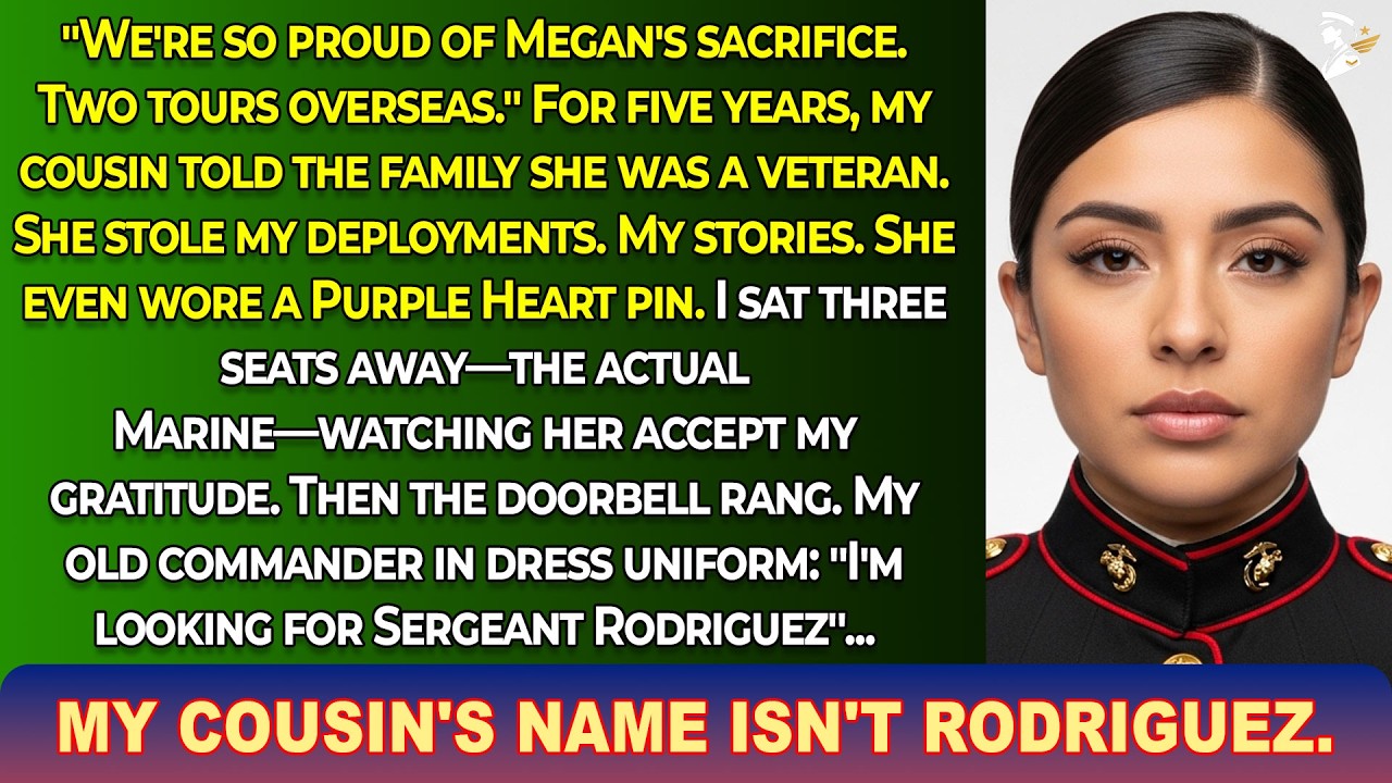 My Cousin Told Everyone She Was the Veteran in the Family — Then My Old Commander Walked In