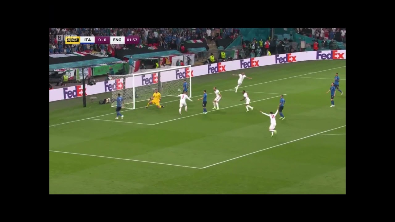 Luke Shaw scores in Euro 2020 finale!