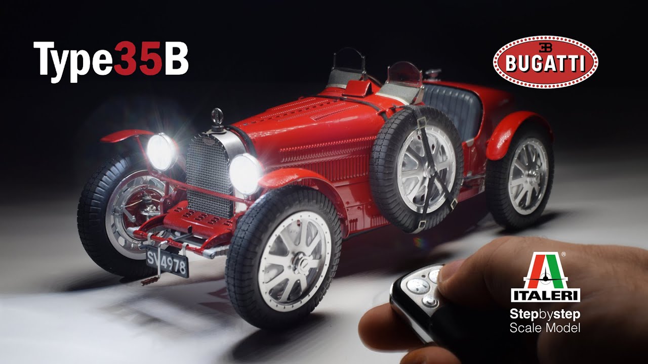 Bugatti Type 35B Roadster: пошаговая сборка модели | Винтажный красный автомобиль