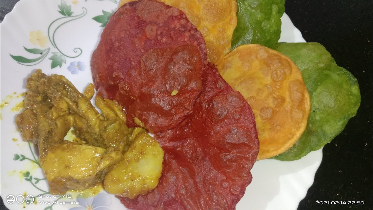 Colourful poori recipe/without any colour poori recipe/Easy And Tasty Recipes