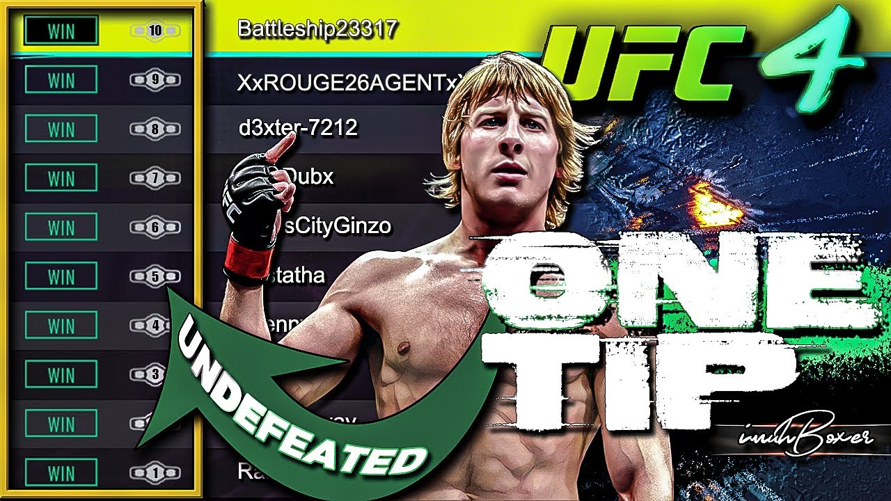 UFC 4 Узнайте 1 СЕКРЕТНЫЙ совет, чтобы выиграть рейтинговые бои чемпионата