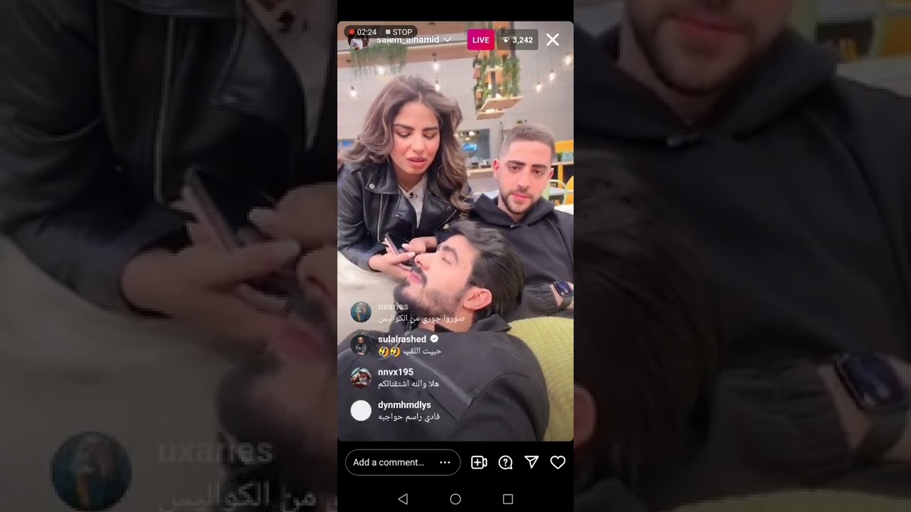 لايف فادي ونور وبسمة وجوري وسالم/المشتركين كلهم تعبانين