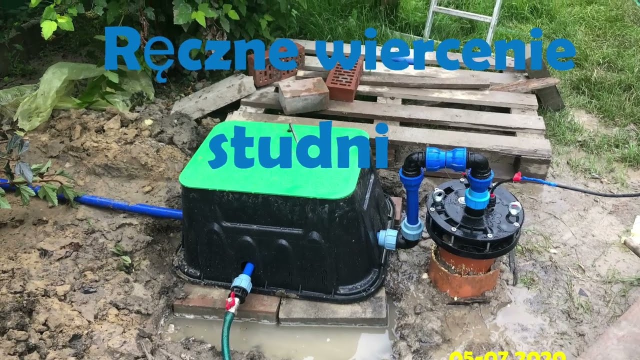 Ręczne wiercenie studni