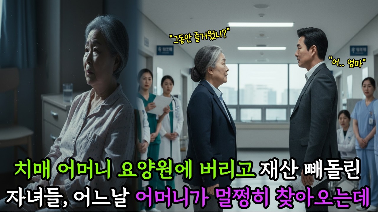 기억 잃은 줄만 알았던 엄마가 병원 복도에 나타나 하는 말 