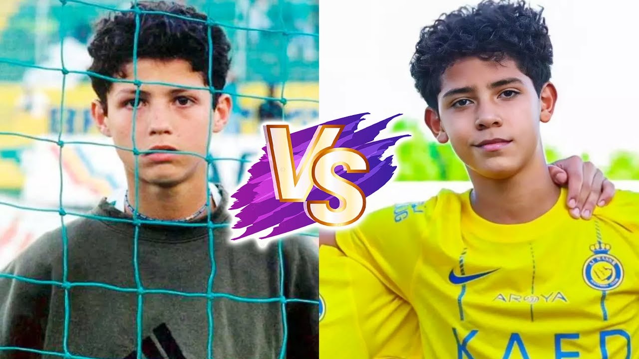Cristiano Ronaldo VS Cristiano Ronaldo Jr Natural Transformation 🌟 2023 | From 0 To Now