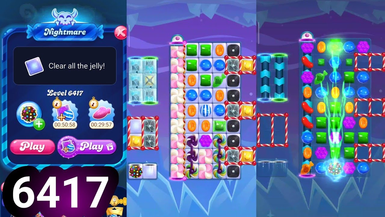 Candy crush saga level 6417 | Nightmare | anuD candy crush 6417 help | anudeep cc gaming | #candy