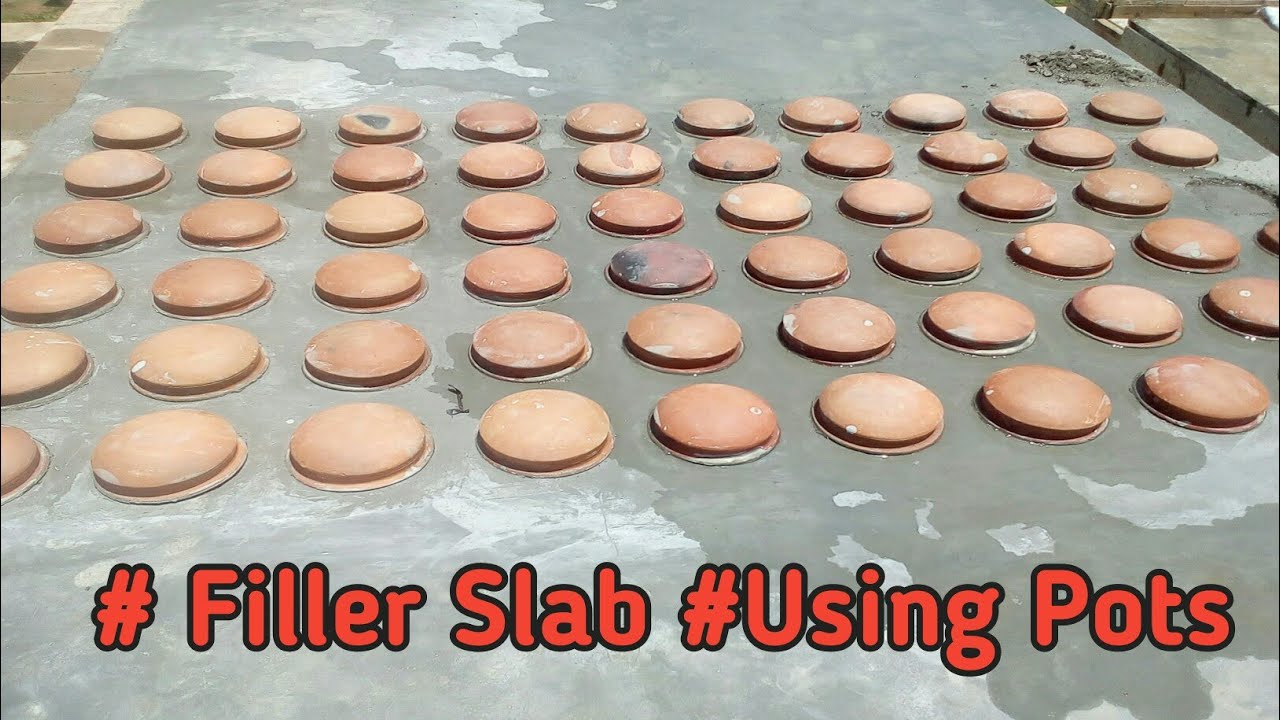 Filler Slab Construction | #using Pots | Cool Roof Technology