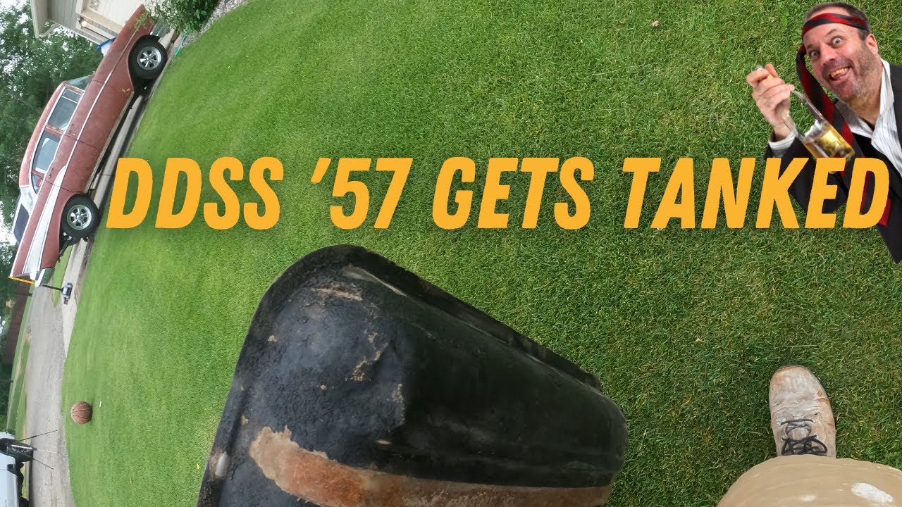 Trifive Chevy Fuel Tank Removal - Cleaning Out a Dirty, Rusty Hot Rod Fuel Tank, Part Two