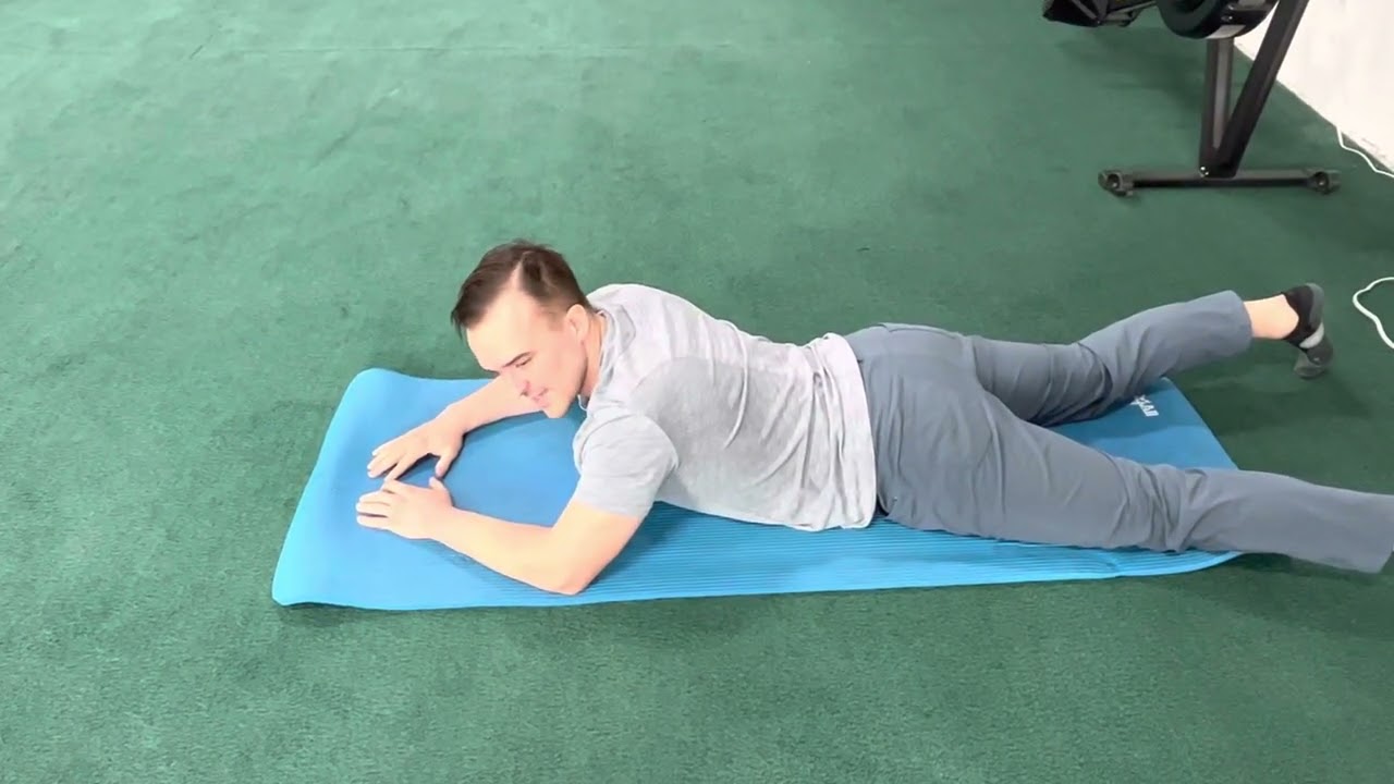 Prone on Elbows Static Breathing