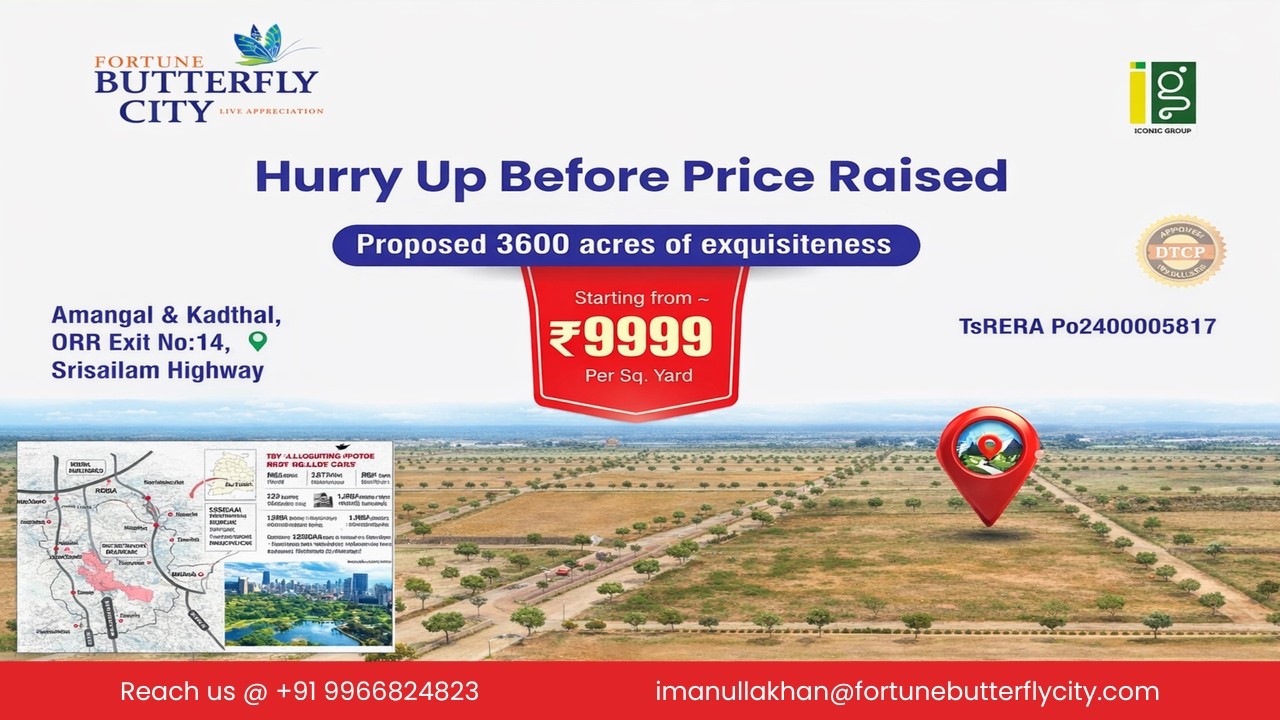 Premium open plots in Future City near Kadtal & Amangal – invest today.