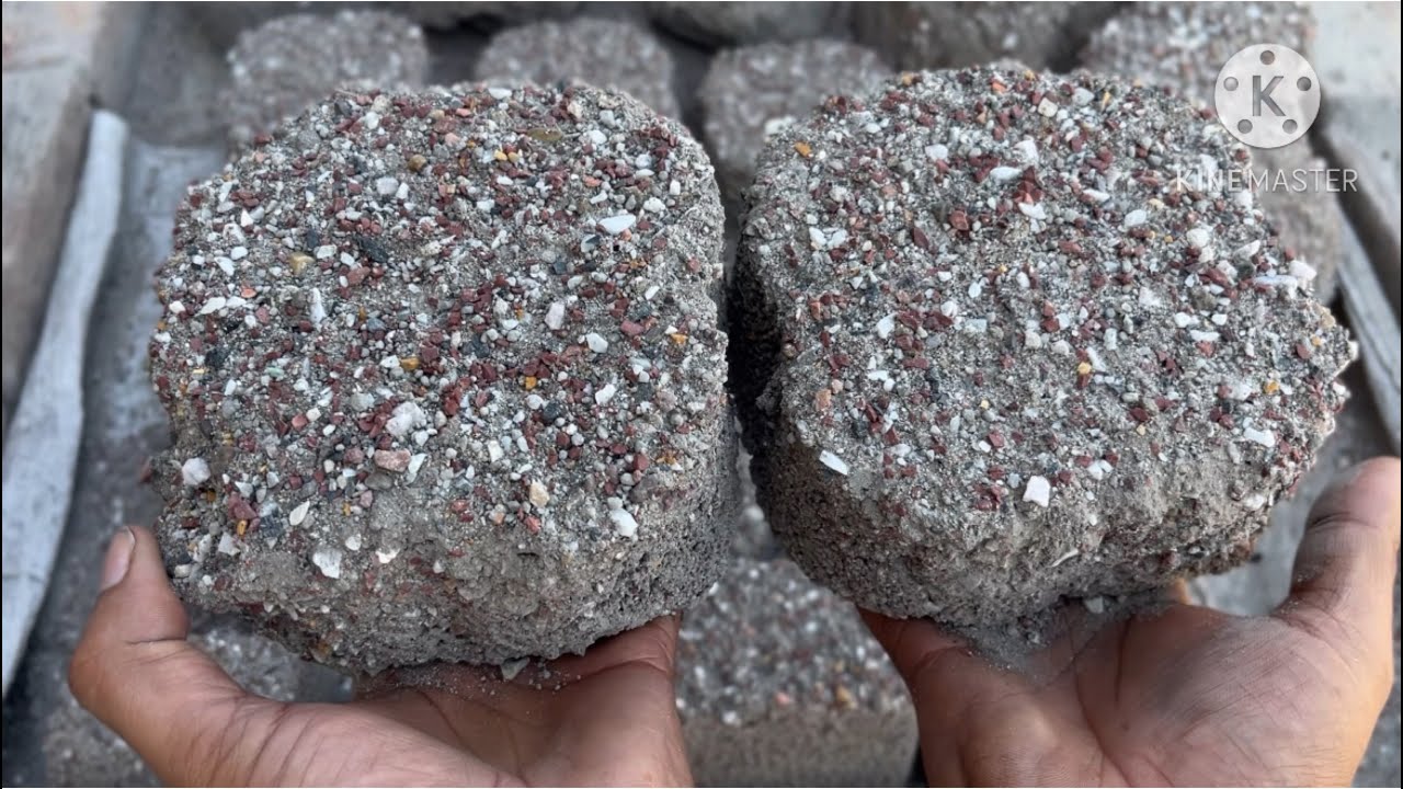 New texture gritty sand cement floor dry and water crumbling full satisfying video #satisfying