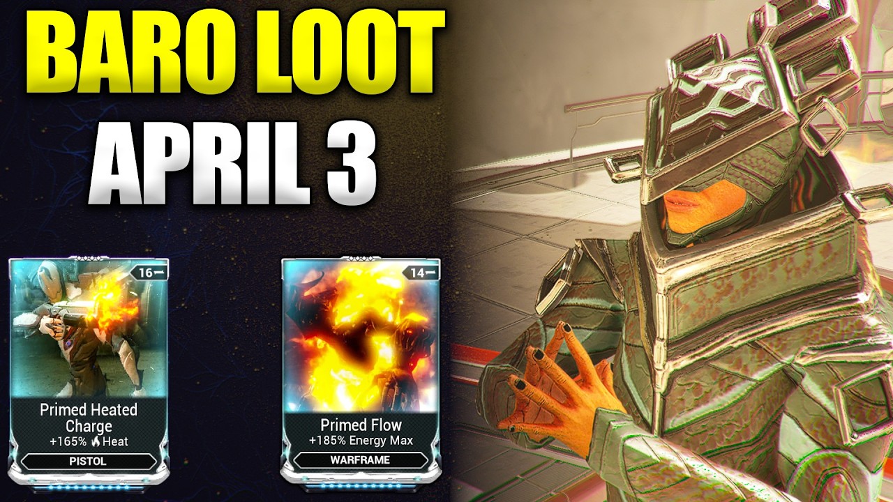 Warframe Primed Heated Charge & Flow! Баро Ки'Тир, 3 апреля!