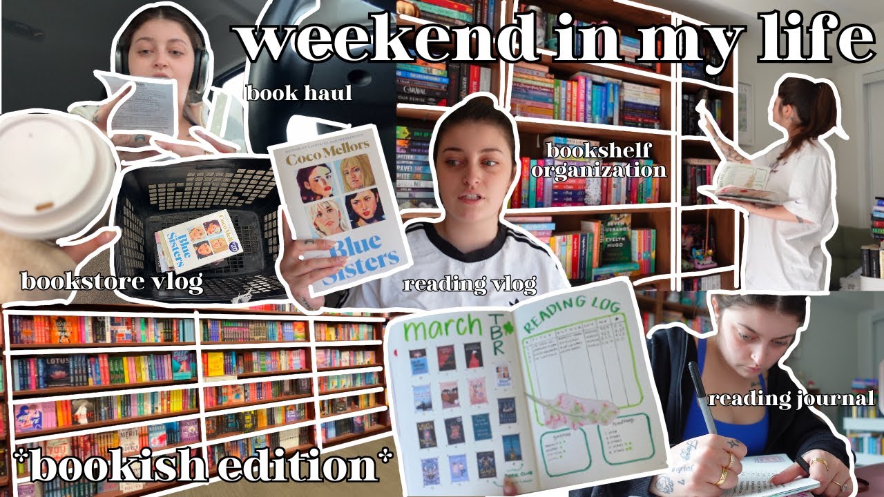 the ultimate bookish weekend: bookstore vlog, book hauls, reading journal & more!