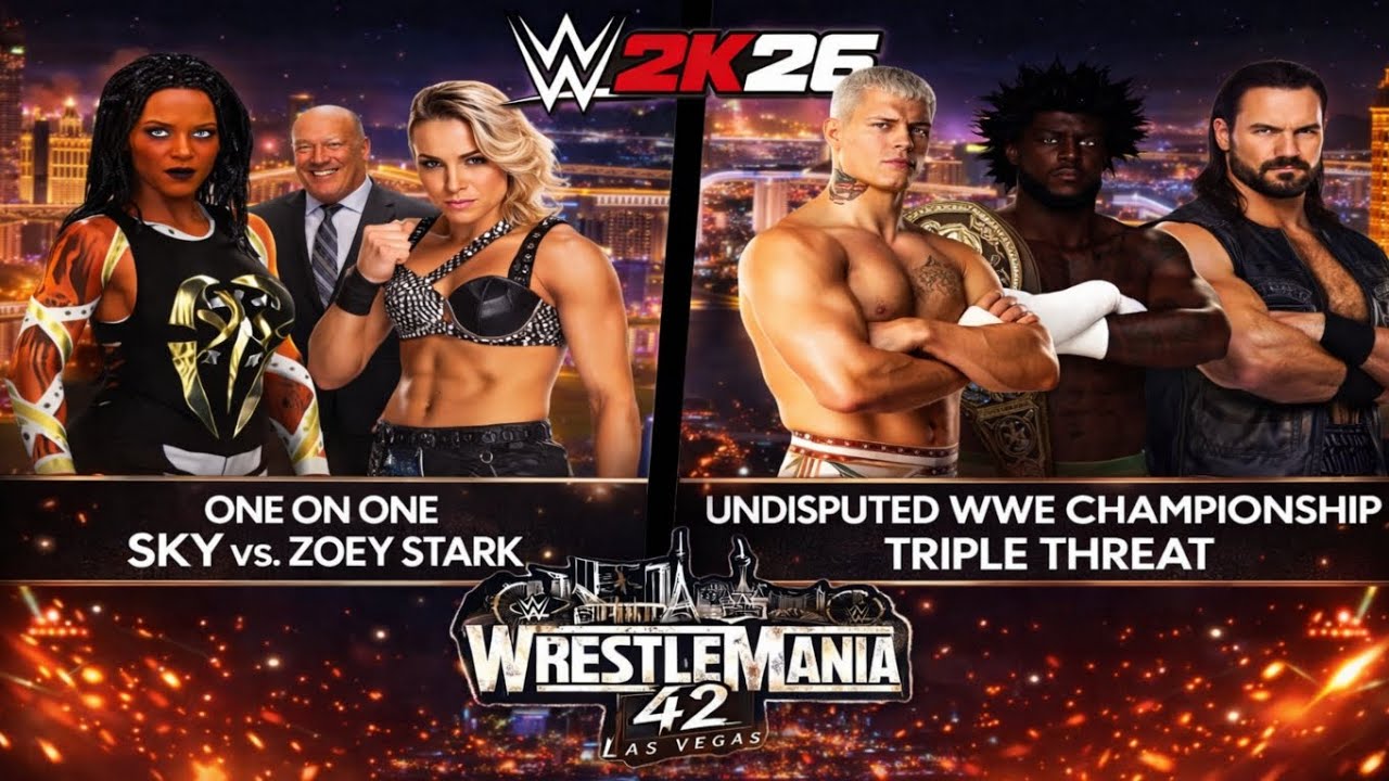 WWE 2K26 режим вселенной, эпизод 2, WrestleMania 42