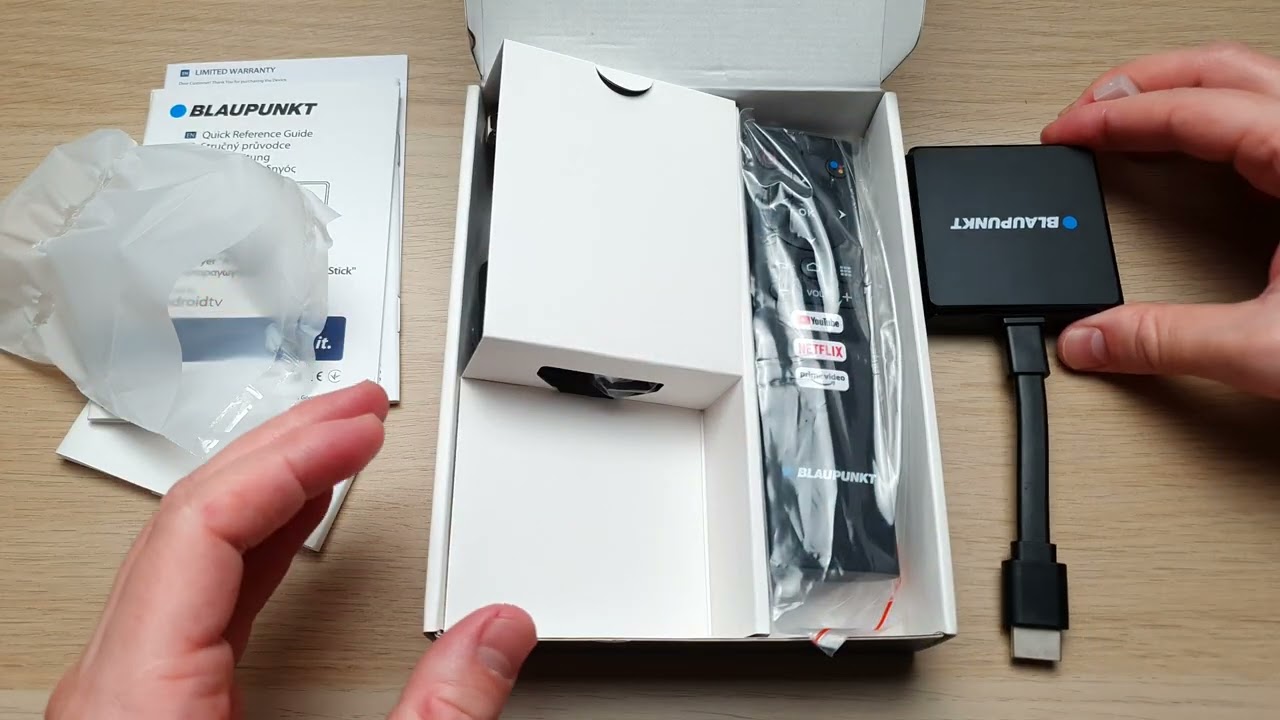 Blaupunkt A-Stream Stick Android TV Unboxing (4k)