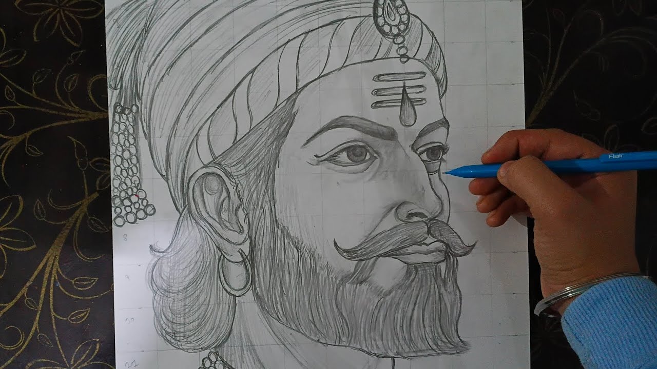 Chatrapathi Shivaji Maharaj ji Drawing 🚩🚩 BIRTHDAY Special ❤️ Drawing 