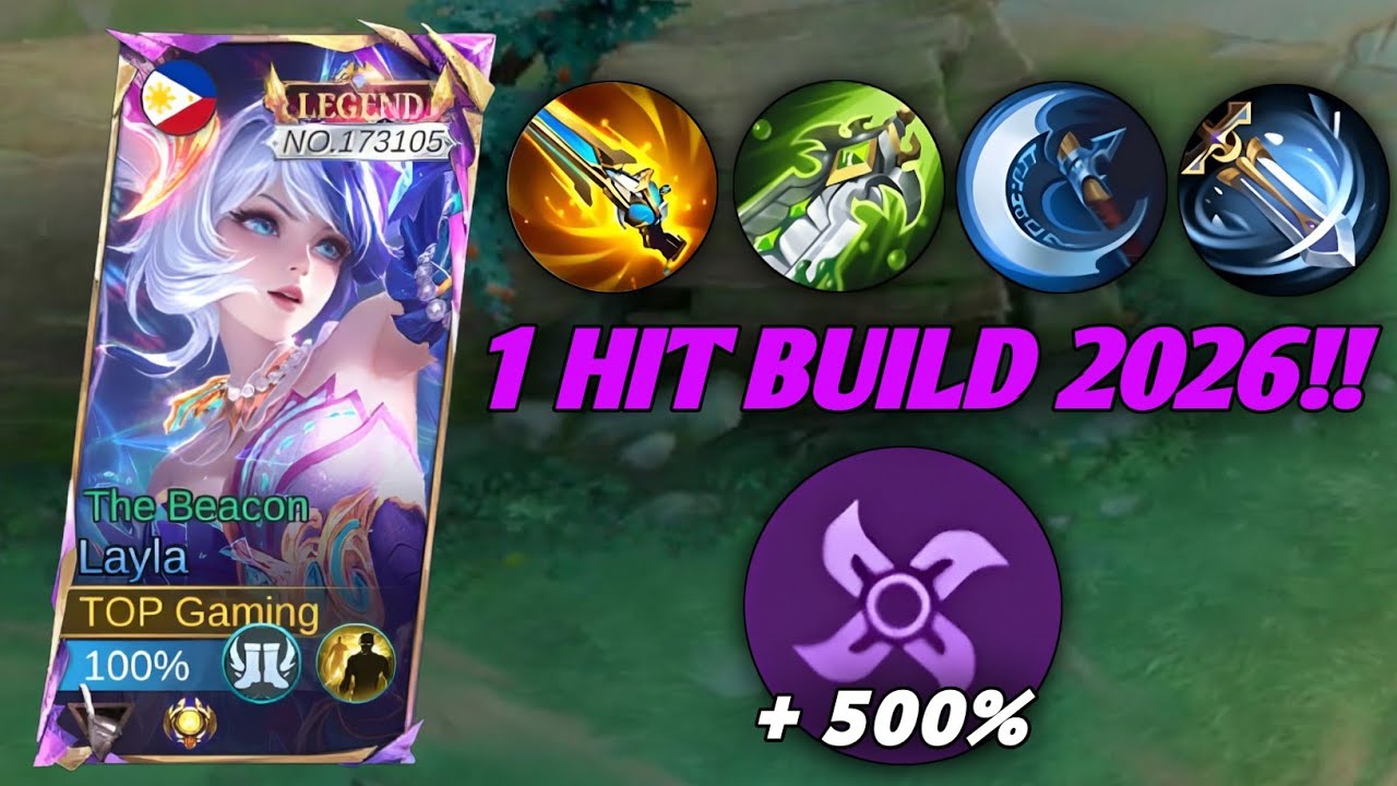 Лучшая сборка для Лейлы с одного удара в мире в 2026 году!! (100% имба) - Mobile Legends