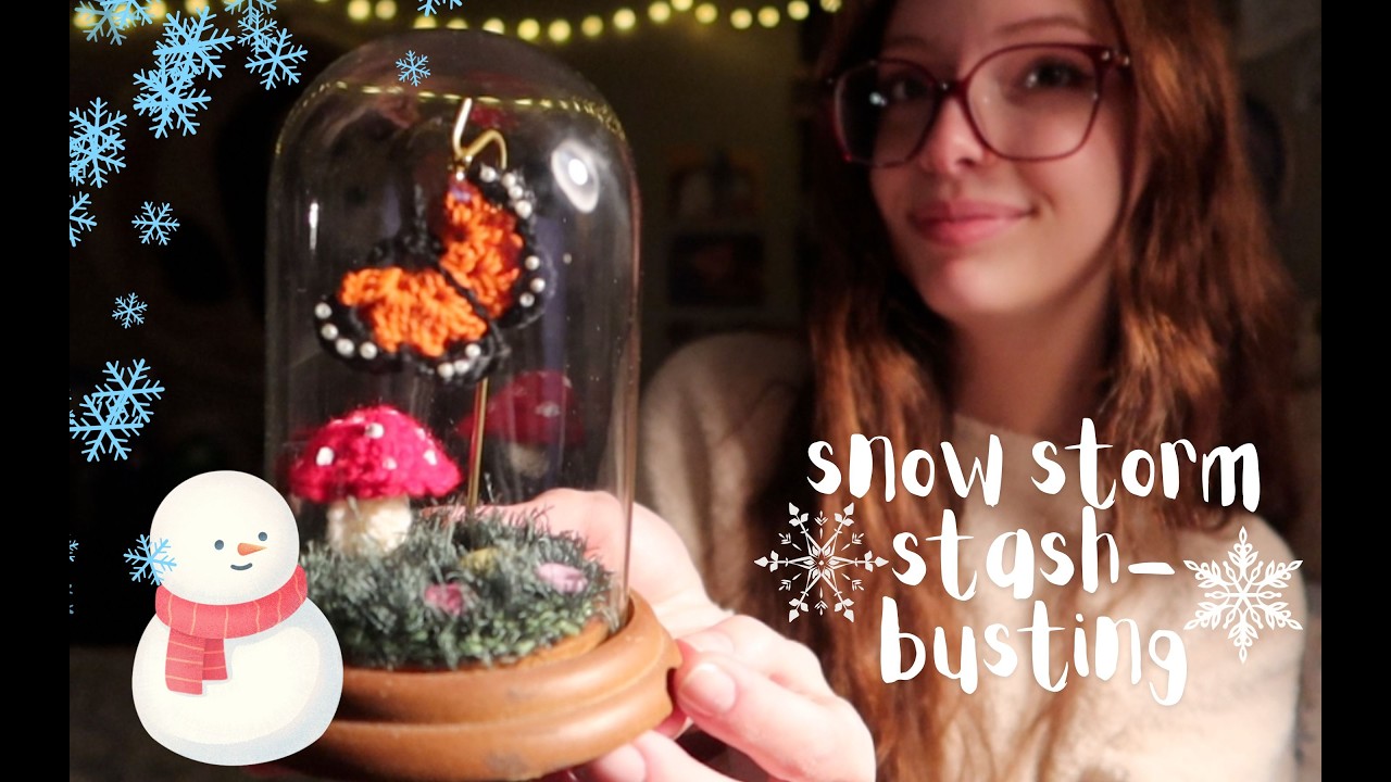 Cozy Snow Day Stash Busting! ☕️ | A Weekend Craft Vlog