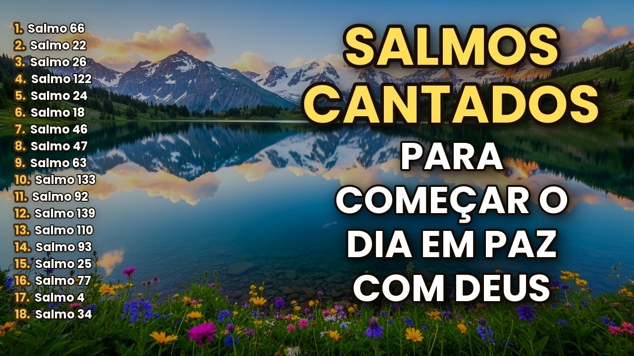 🙏 Salmos Cantados Para Acalmar o Coração Ansioso | 1 Hora de Louvor Cristão