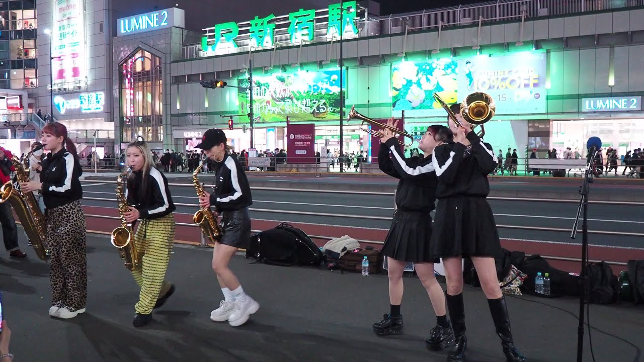 MOS ブラスバンド 新宿路上ライブ 2023年03月